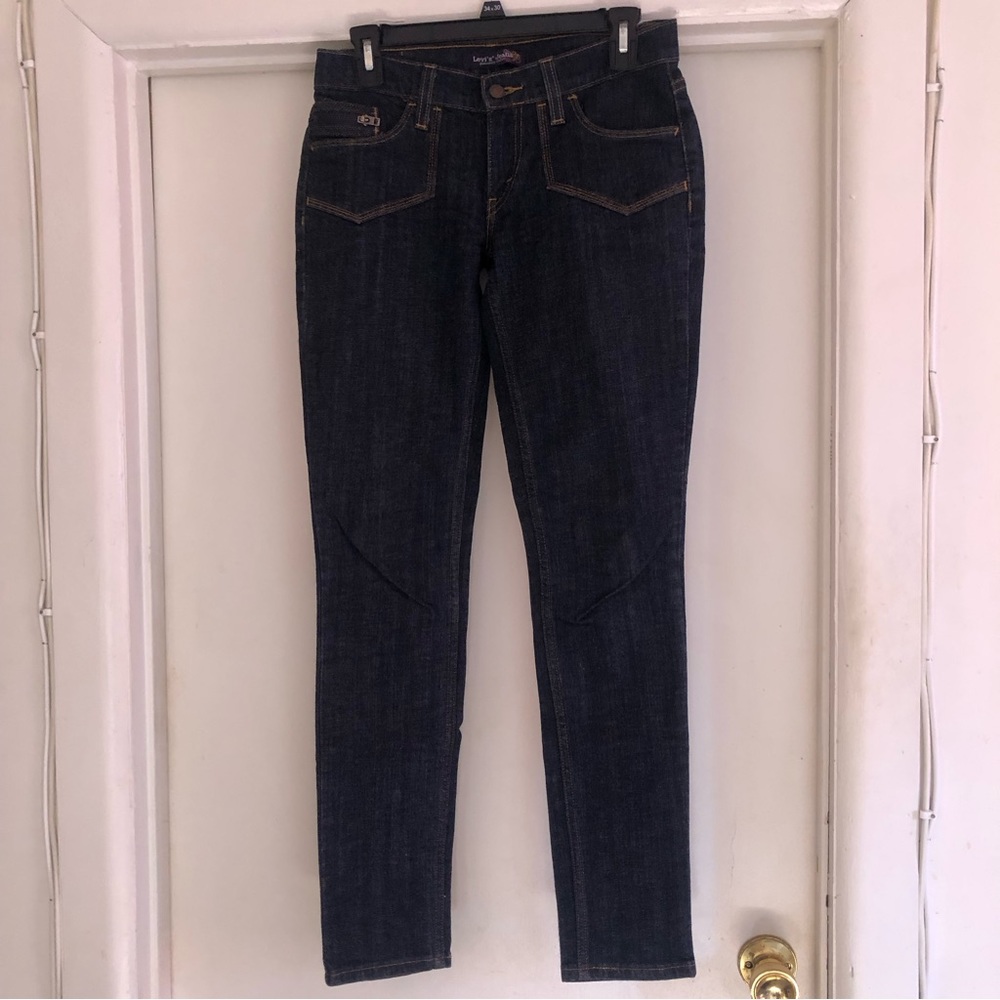 ❤️Levi’s Genuinely Crafted Dark Wash Slim Jeans Size 5 Medium